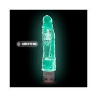 Glow Dicks El Drop Dildo Vibrador Realista de 8.5 Pulgadas Rosa