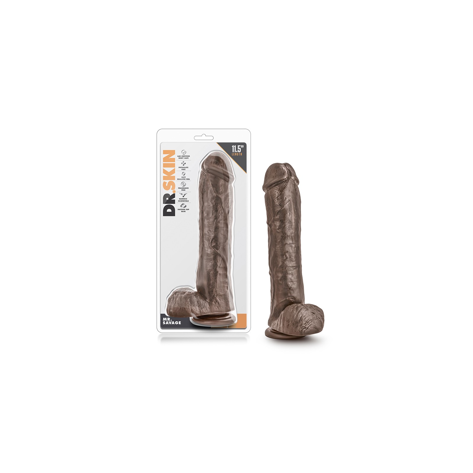 Dr. Skin Mr. Savage Dildo Realista con Base de Succión