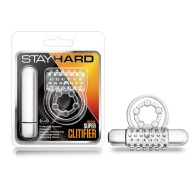 Cockring Transparente Stay Hard Super Clitifier para Placer Mejorado