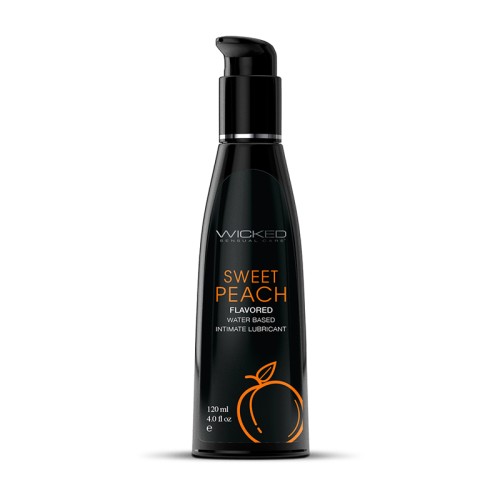 Lubricante a base de agua Wicked Aqua Sweet Peach 4 oz