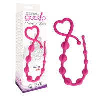 Curve Toys Magenta Silicone Graduated Anal Beads