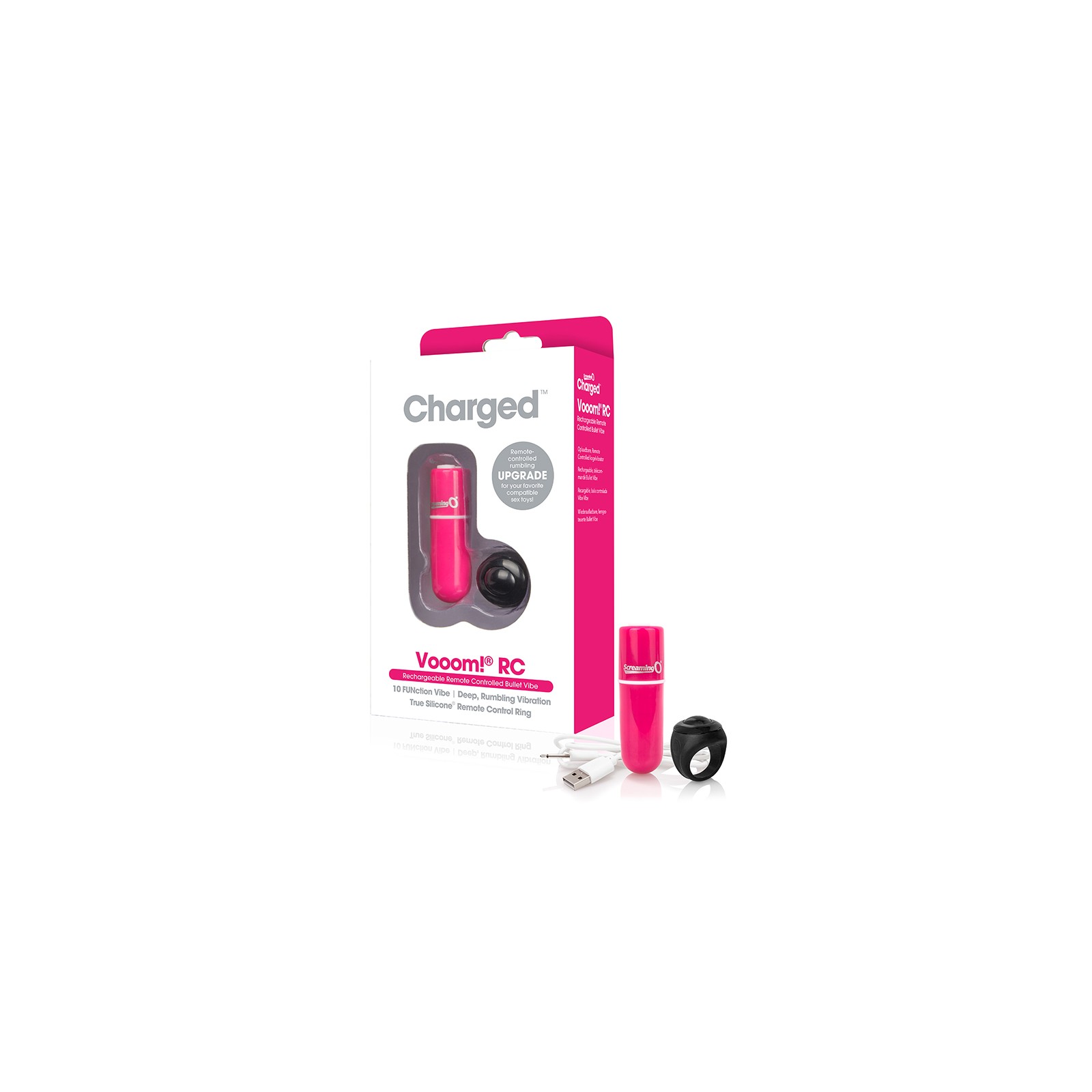 Screaming O Charged Vooom Remote Control Bullet - Pink