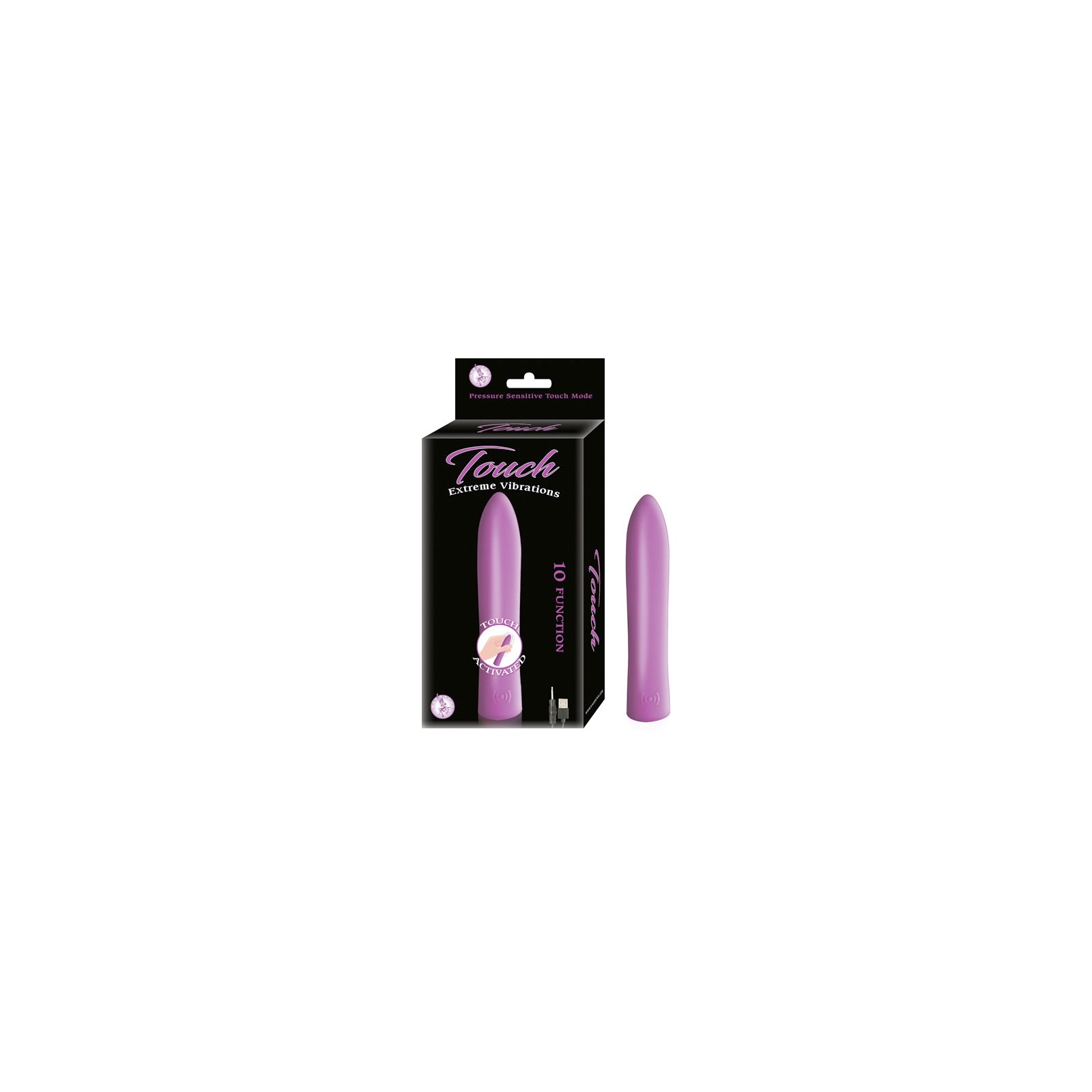 Vibrador Táctil Sensible a la Presión Recargable - 10 Funciones