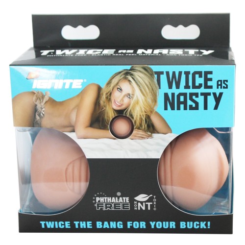 Twice As Nasty - Double-Sided TPE Masturbator