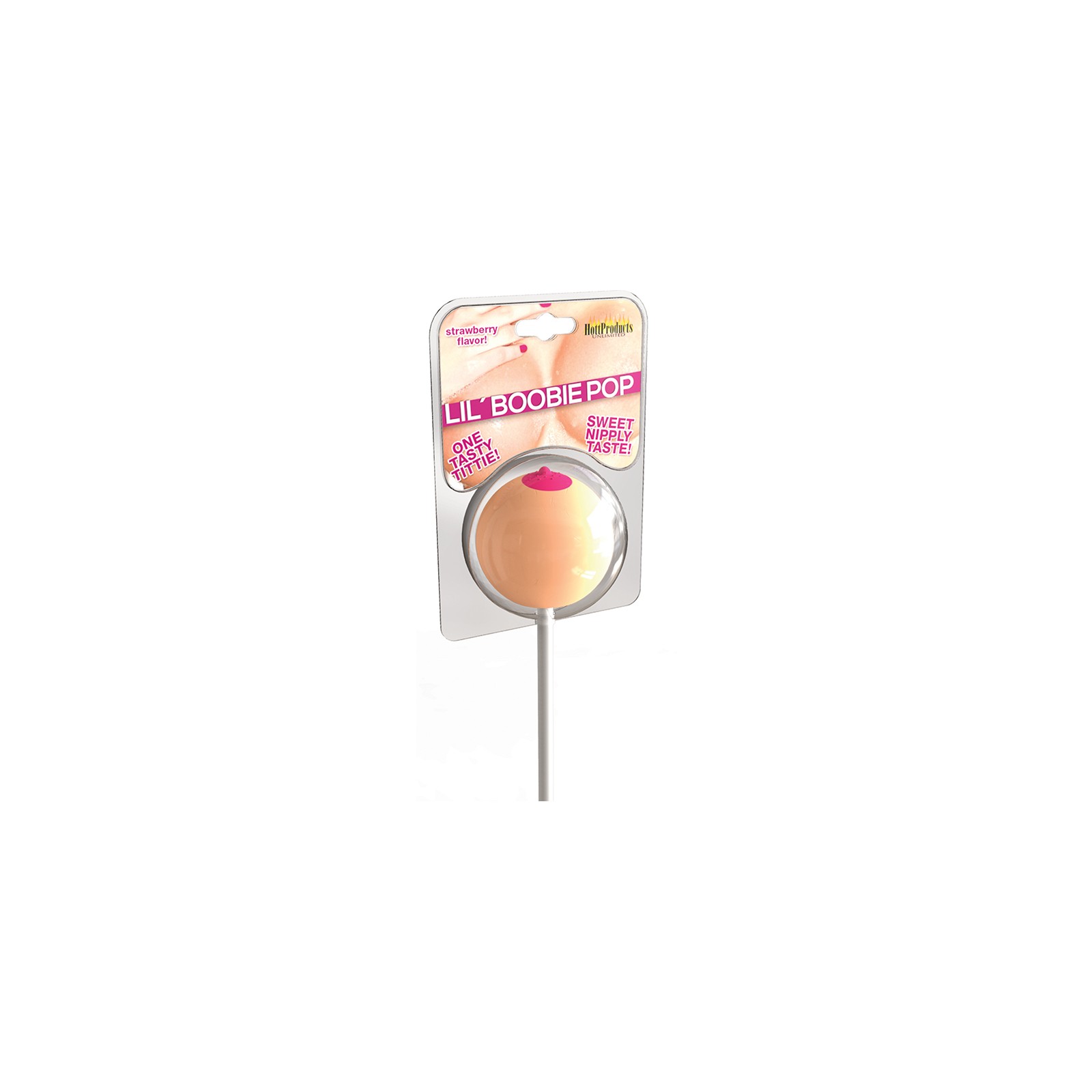 Lil Boobie Pops en Tarjeta para Divertidos Dulces de Fiesta