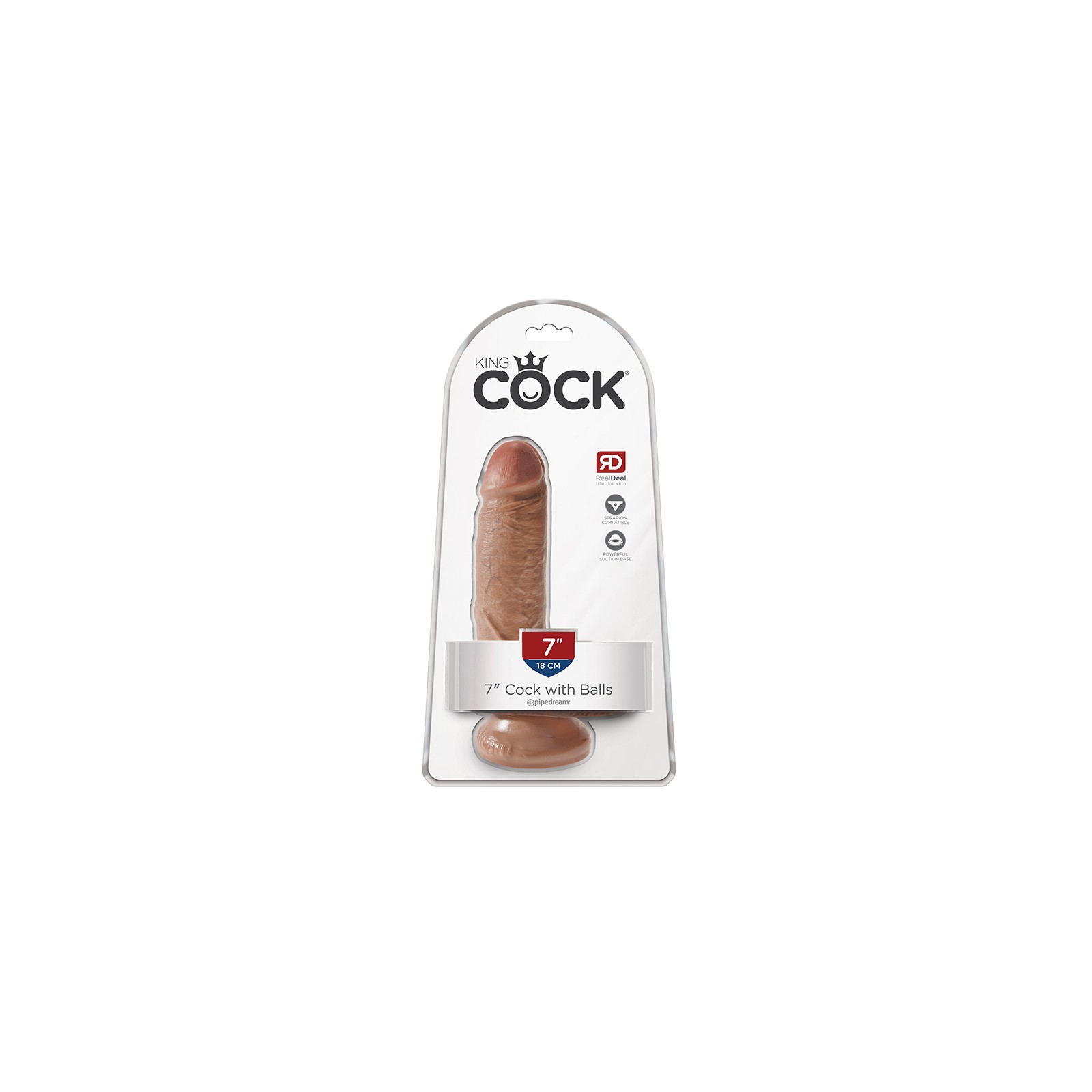 Pipedream King Cock 7 in. Realistic Dildo - Body-Safe Design