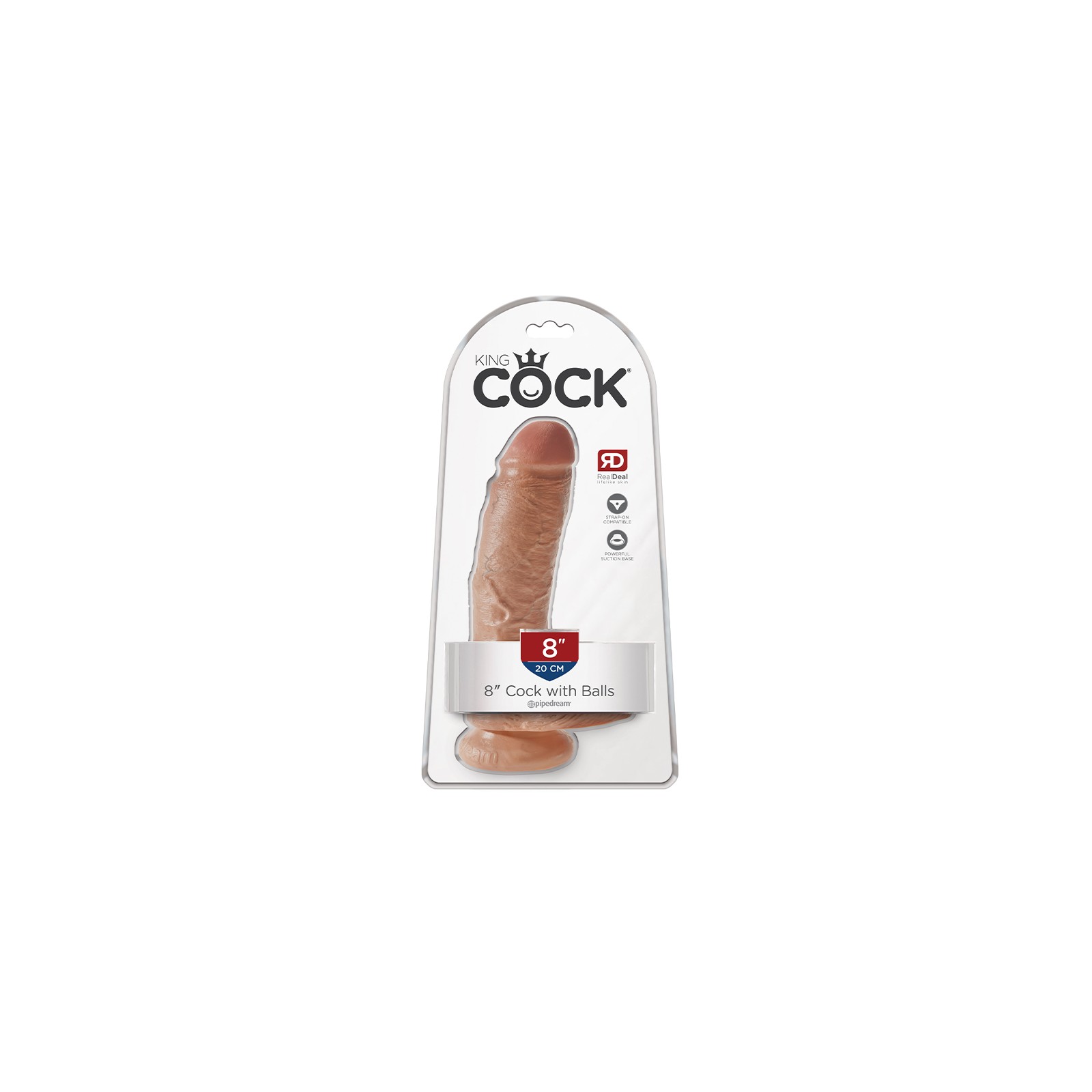 Dildo Realista Pipedream King Cock de 8 in.