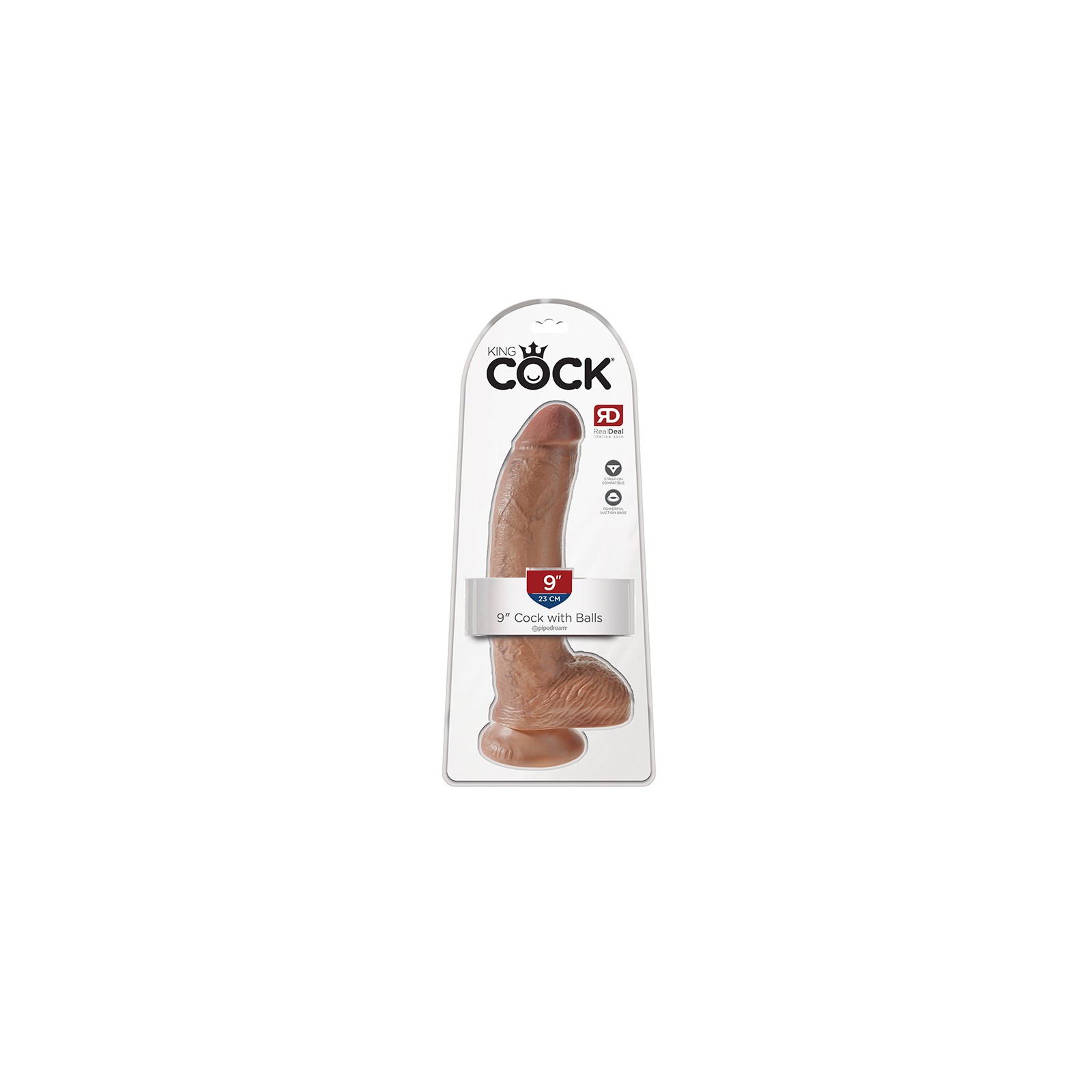 Dildo Realista Pipedream King Cock 9 in. con Ventosa