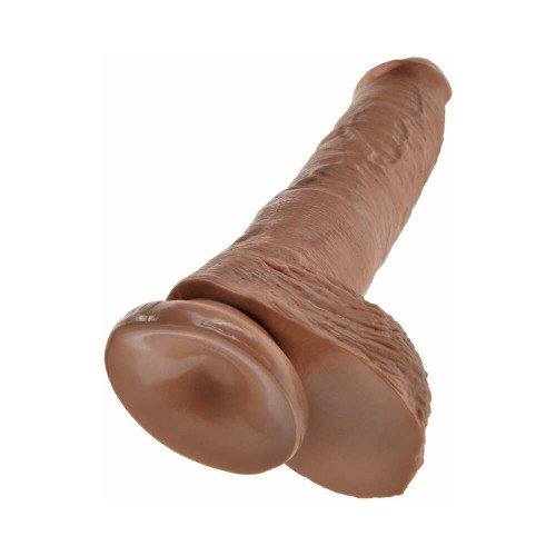 Pipedream King Cock Dildo Realista de 10 Pulgadas con Testículos Tan