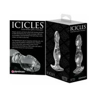 Plug Anal de Cristal Pipedream Icicles No. 72 para Juegos Sensuales