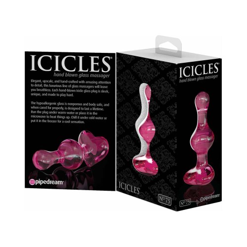 Masajeador de Cristal Icicles No. 75 para Placeres Románticos