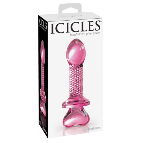 Dildo de Cristal Rosa Icicles No. 82 de Pipedream