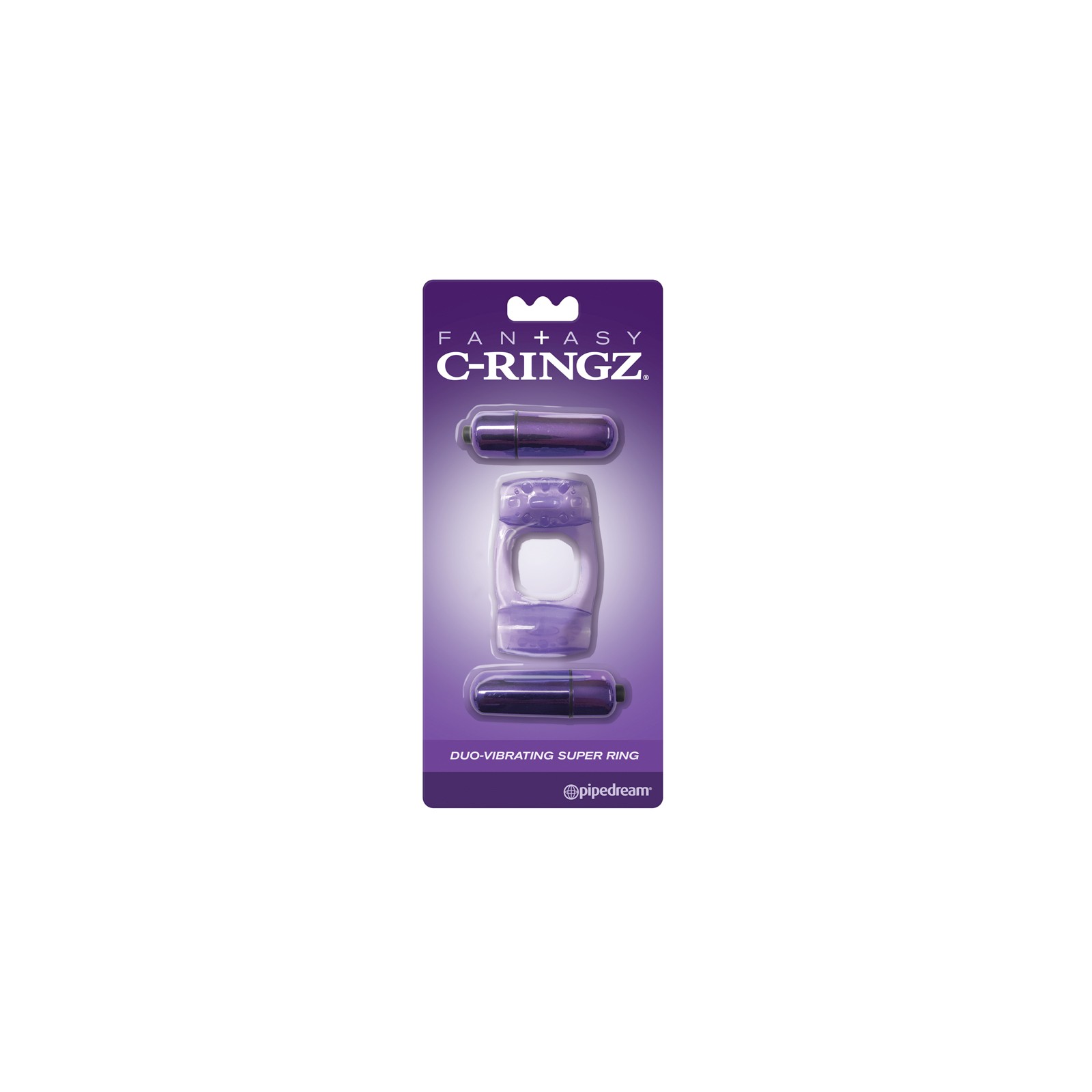 Anillo Vibrador Doble Pipedream Fantasy C-Ringz - Púrpura