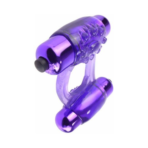 Anillo Vibrador Doble Pipedream Fantasy C-Ringz - Púrpura