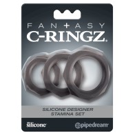 Pipedream Fantasy C-Ringz Silicone Designer Stamina Cockring Set