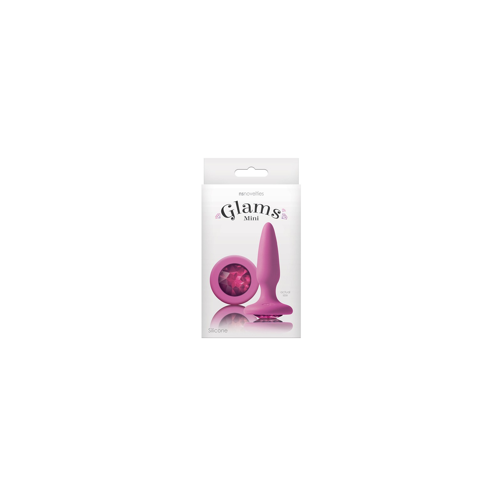 Plug Anal Mini Glams con Gema Rosa