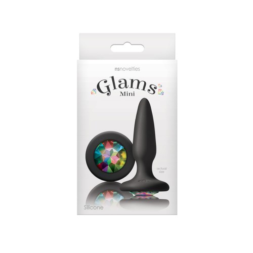 Plug Anal Mini con Gema Arcoíris Glams - Placer Brillante