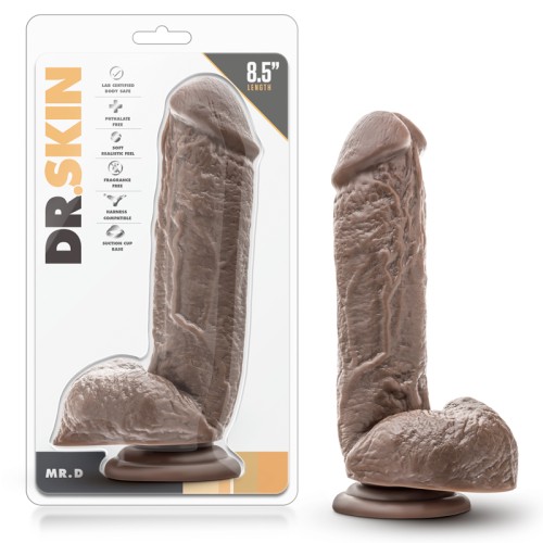 Dildo Realista 8.5 in. Mr. D con Base de Succión