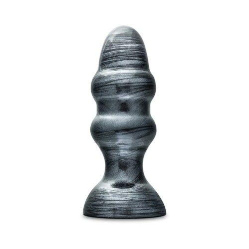 Plug Anal Jet Stealth de 6.5 in. - Carbono Metálico Negro