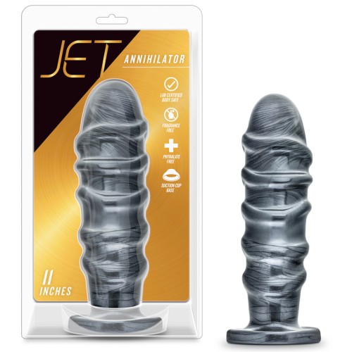 Jet Annihilator 11 inch Anal Plug - Carbon Black