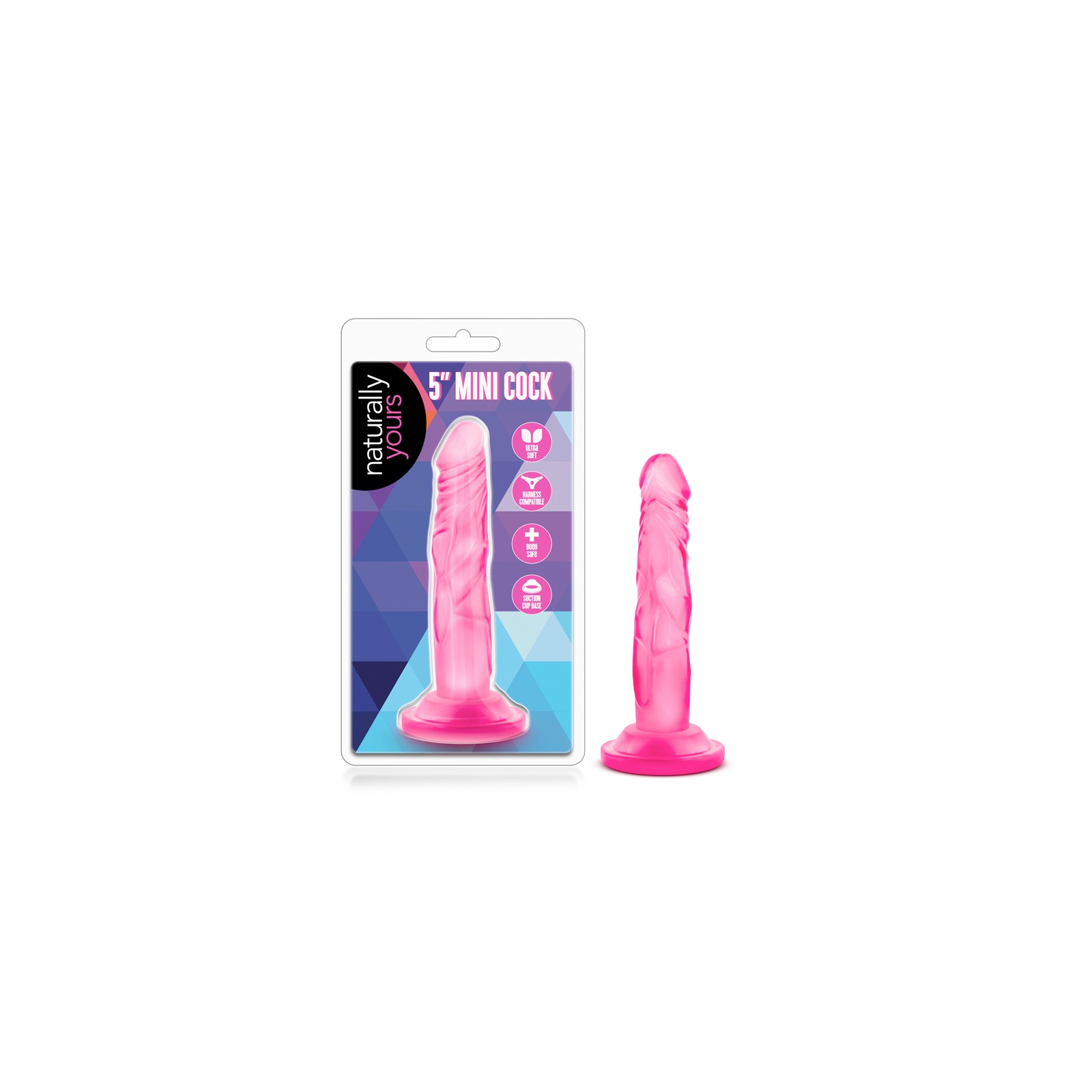 Naturally Yours Dildo Realista Mini de 5 in. Rosa