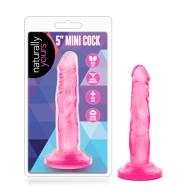 Naturally Yours 5 in. Mini Realistic Dildo Pink