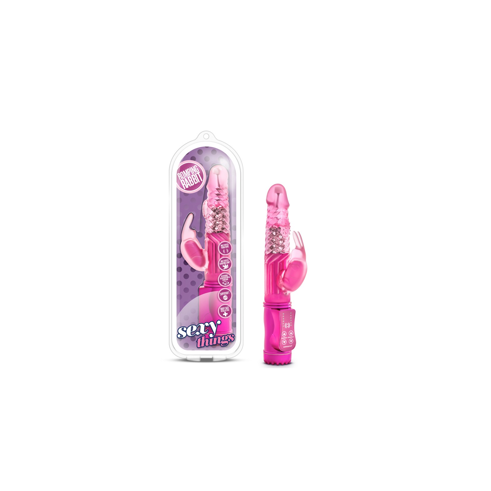 Sexy Things Vibrador Romping Rabbit de Doble Estimulación Fucsia