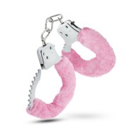 Adjustable Faux Fur Cuffs Pink