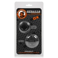 OxBalls Truckt Anillo para el Pene Negro para Placer Intenso