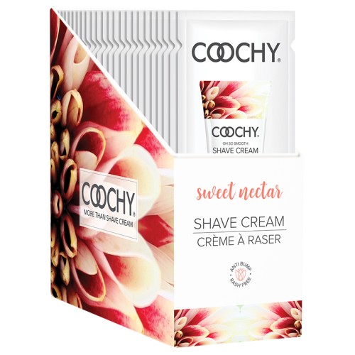 Coochy Shave Cream Sweet Nectar 24pc Display - Smooth Shaving Experience