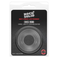 Anillo para el Pene de Silicona Rock Solid Ribbed - Mejora de Rendimiento