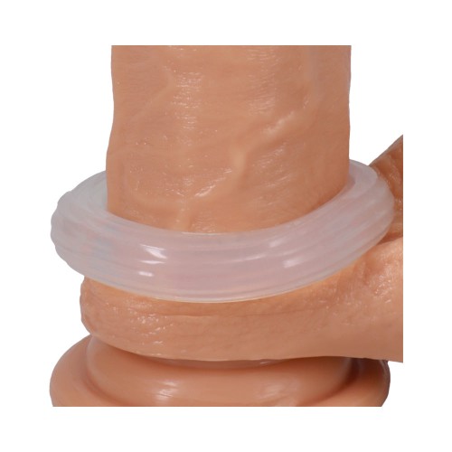 Rock Solid Ribbed Silicone Cock Ring - Enhance Performance