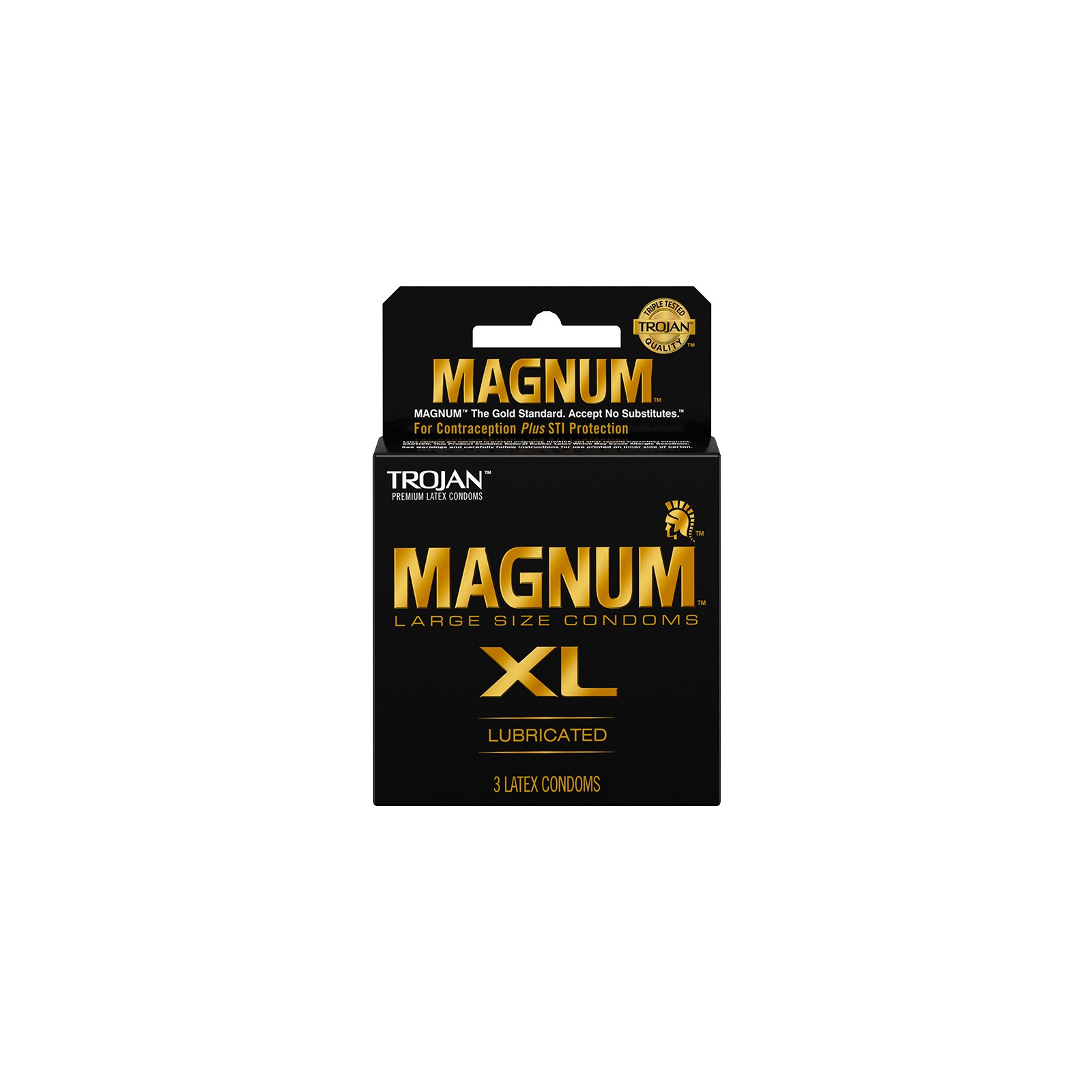 Condones Magnum XL 3pk de Trojan para Mayor Comodidad