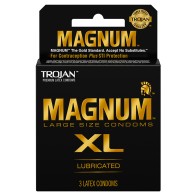 Condones Magnum XL 3pk de Trojan para Mayor Comodidad