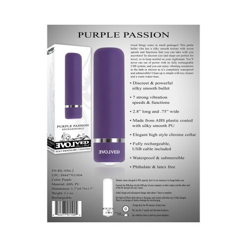 Evolved Purple Passion Rechargeable Bullet