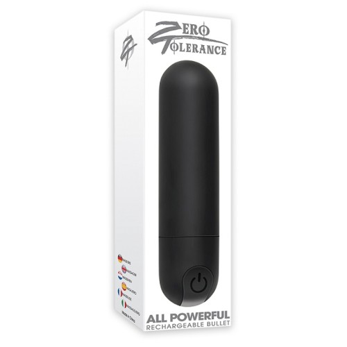 Vibrador Bullet Ultra Poderoso Zero Tolerance