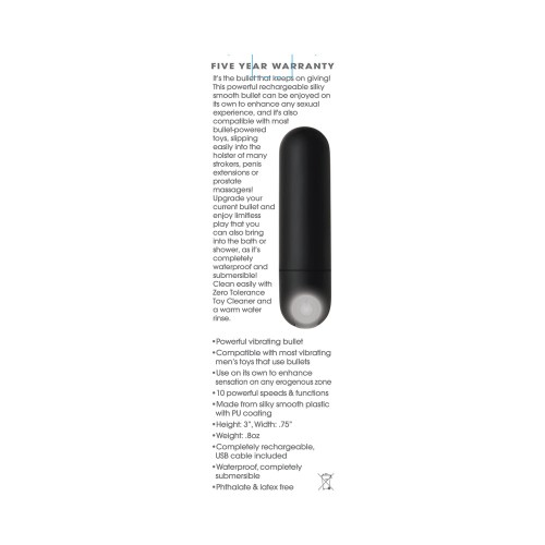 Zero Tolerance All Powerful Bullet Vibrator