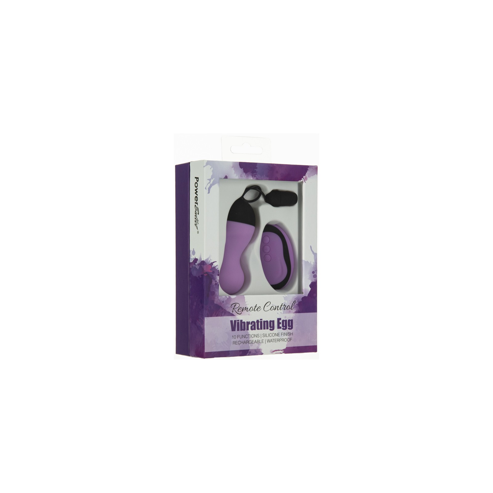 Power Bullet Vibrating Remote Control Egg Purple