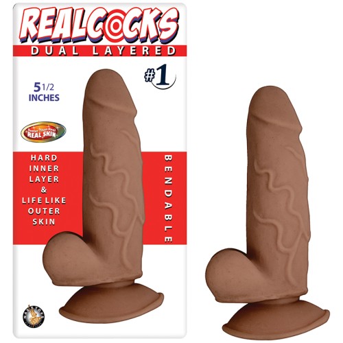 Dong Doble Capa Realcocks 5.5in - Placer Realista