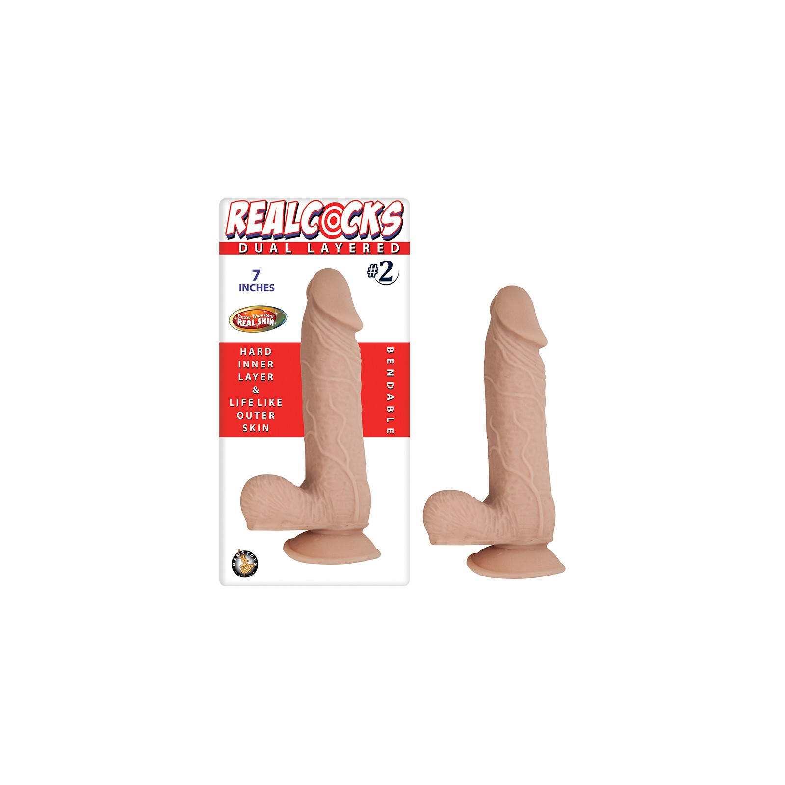 Dildo Realcocks Doble Capa Realista de 7 Pulgadas