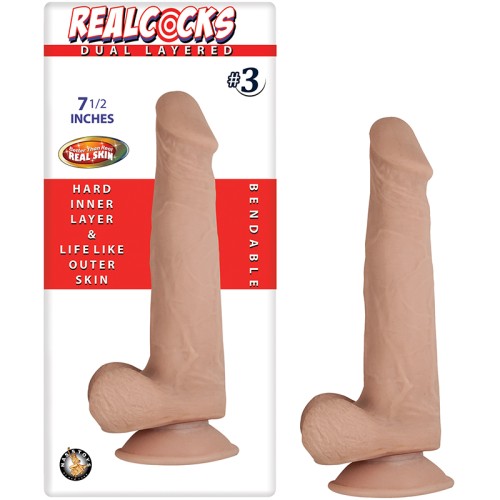 Dildo de Doble Capa Realcocks para Placer Realista