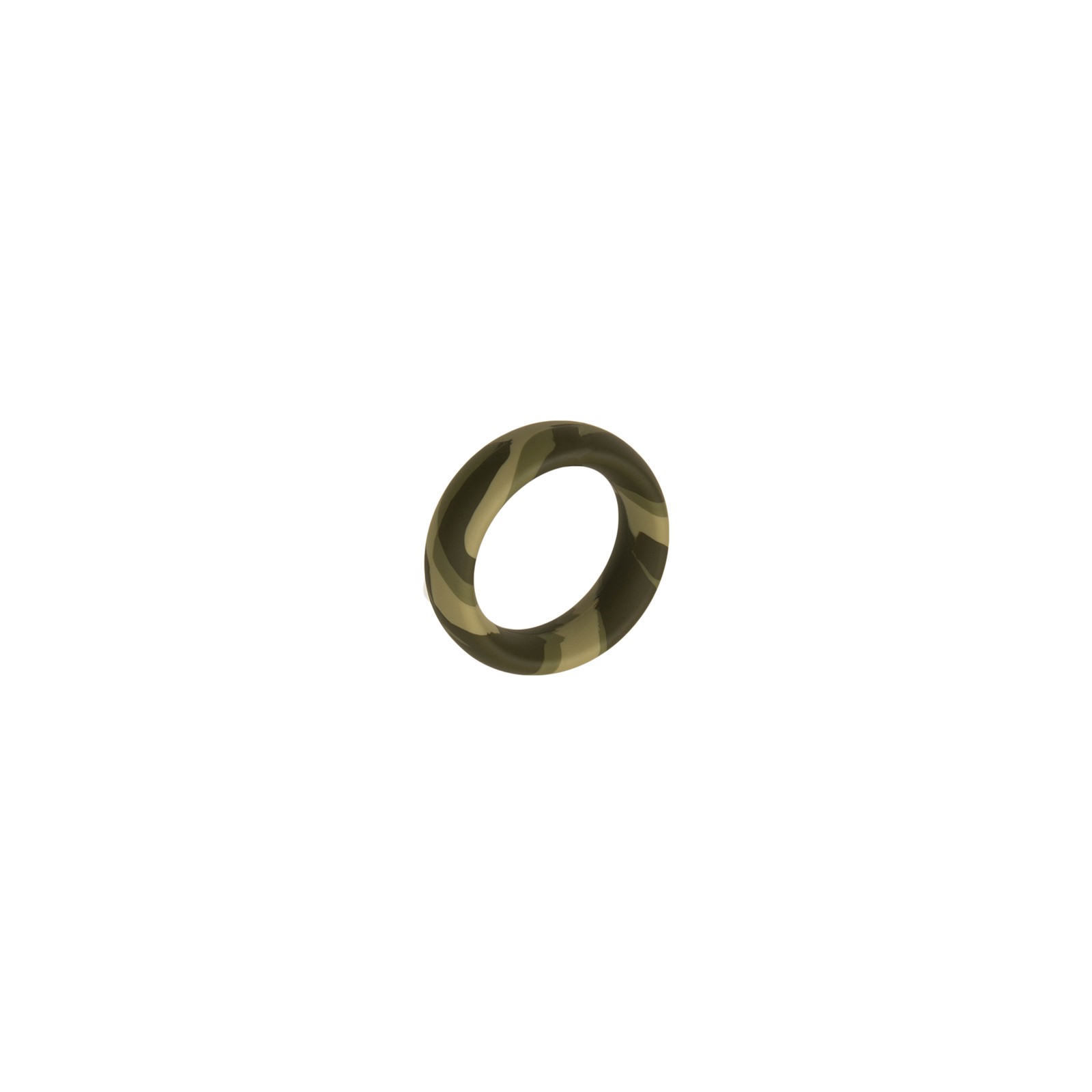 Wide Silicone Donut Cock Ring 2in Camo