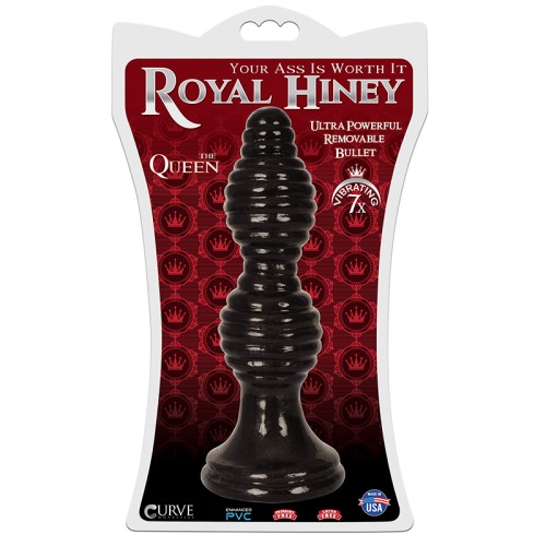 Curve Toys Royal Hiney Vibrating Anal Plug Black