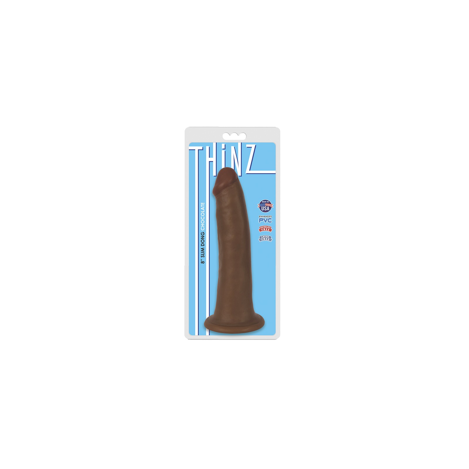 Dildo Delgado Curve Toys Thinz de 8 Pulgadas