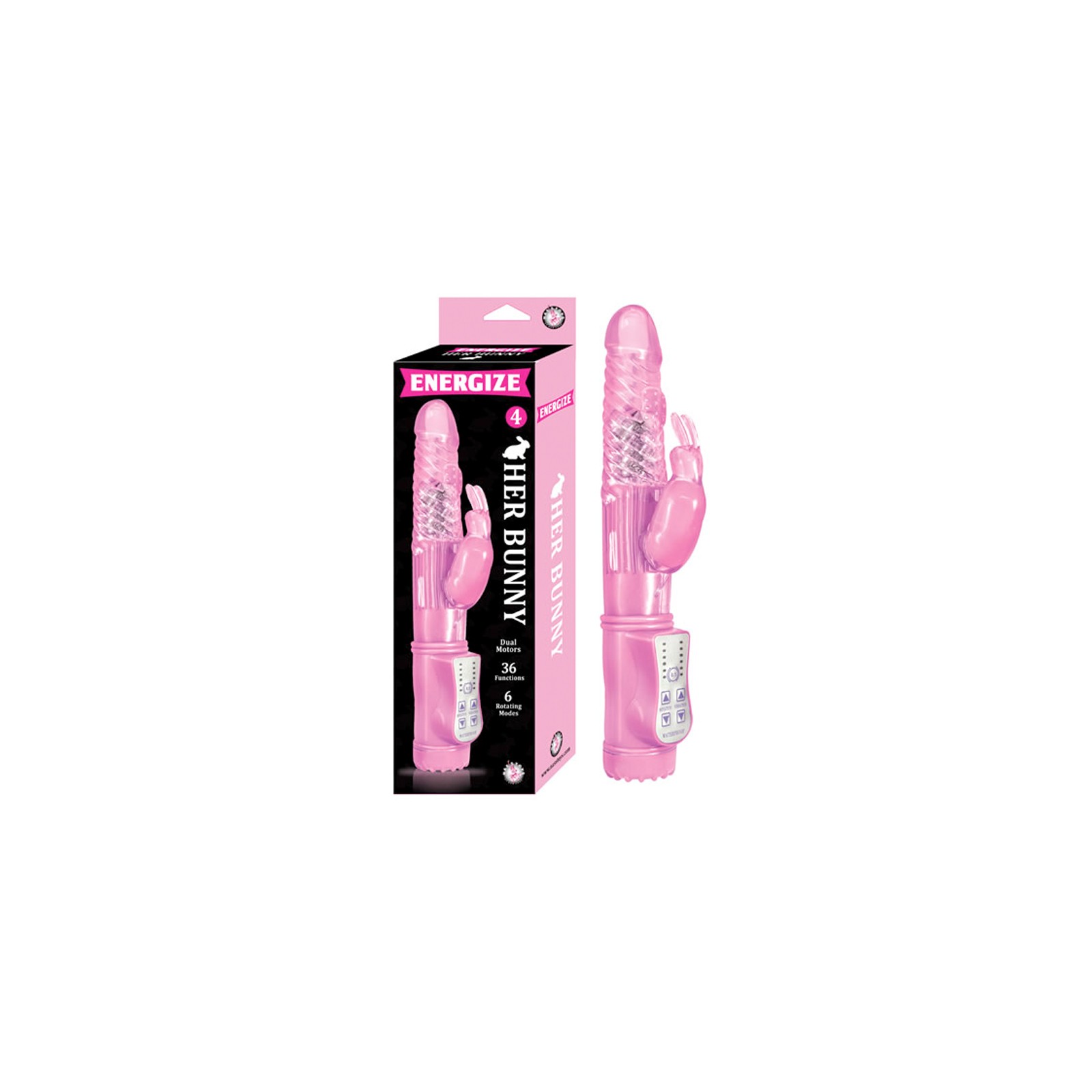 Energize Her Bunny 4 Vibrador Impermeable de Motor Doble