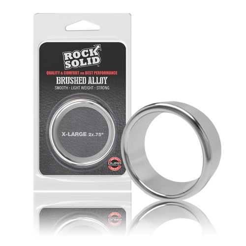 Rock Solid Brushed Alloy X-Large Cock Ring