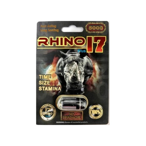 Suplemento de Mejora Masculina Rhino 17 5000