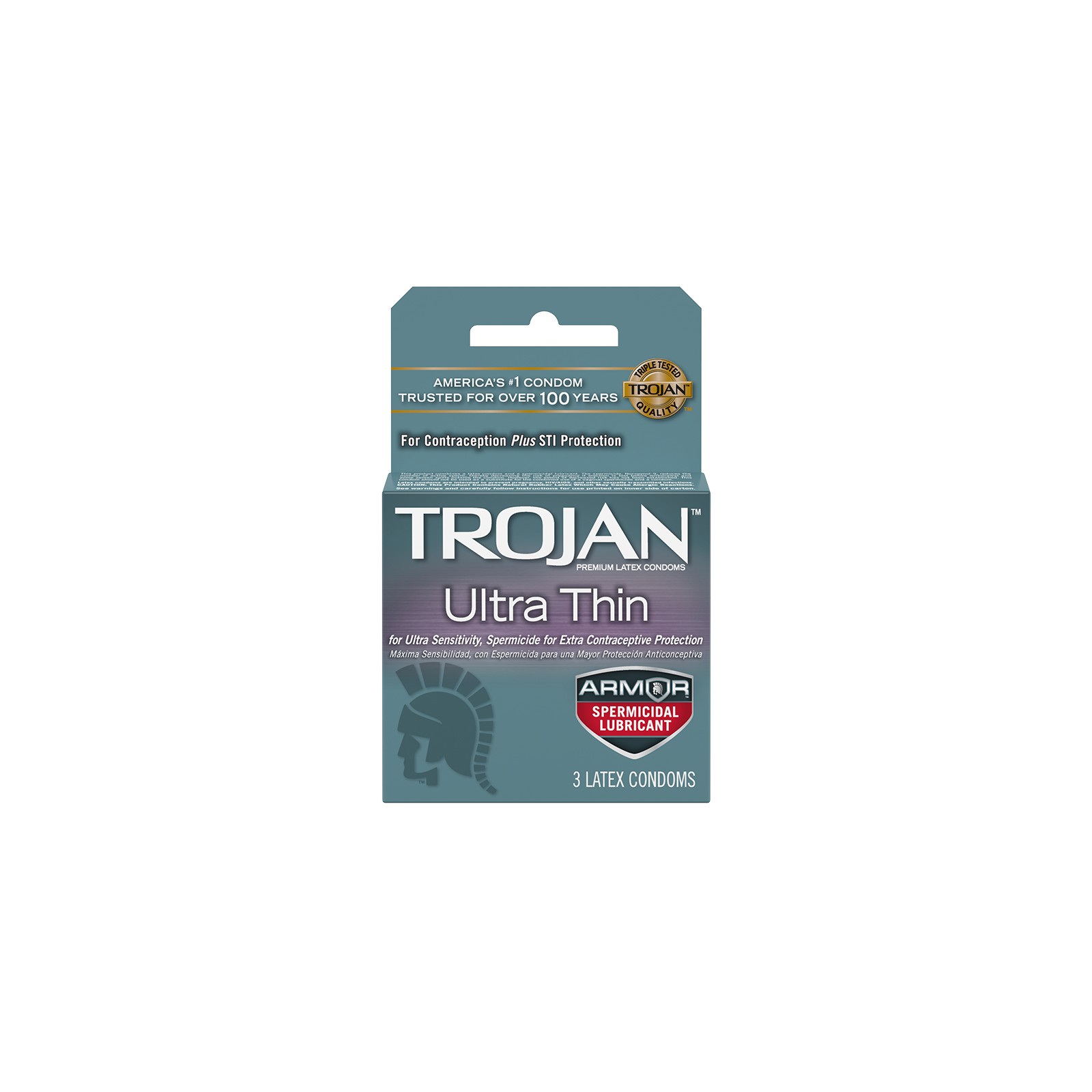 Trojan Ultra Thin Armor Espermicida 3pack