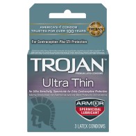 Trojan Ultra Thin Armor Espermicida 3pack