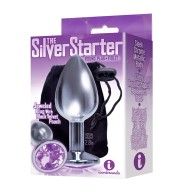 The 9's Bejeweled Stainless Steel Plug Violet